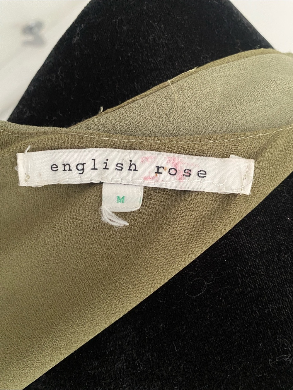 English Rose Mini Sheath Dress w breaded Geo-Pattern in Coral & Green Sze Medium - Picture 8 of 15
